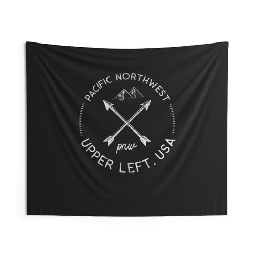 Pacific Northwest Mountains and Arrows Tapestry