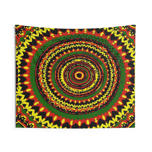 Rasta Tie Dye Time Warp Tapestry Wall Art