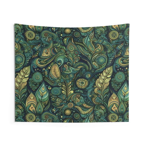 Retro Boho Fantasy Garden Tapestry