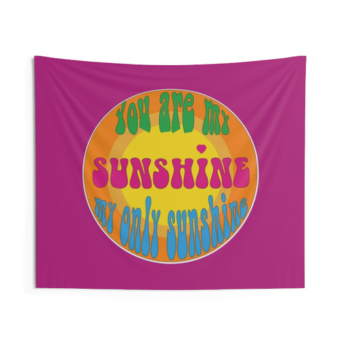 You Are My Sunshine Tapestry - Vibrant Sun and Nature Design