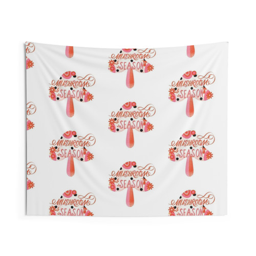 Cute Mushroom Tapestry for Retro Hippie Decor