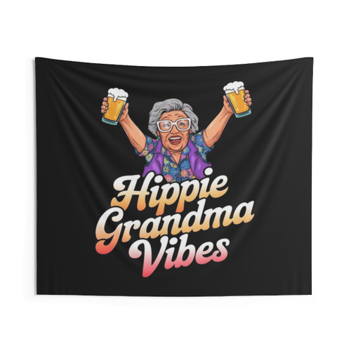 Vintage Hippie Grandma Tapestry