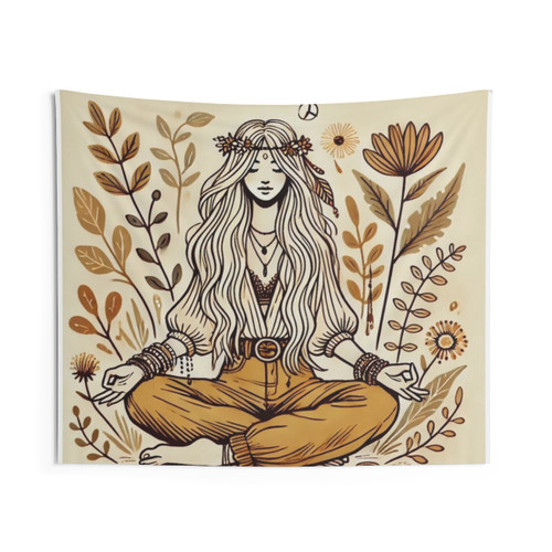Zen Botanical Goddess Tapestry