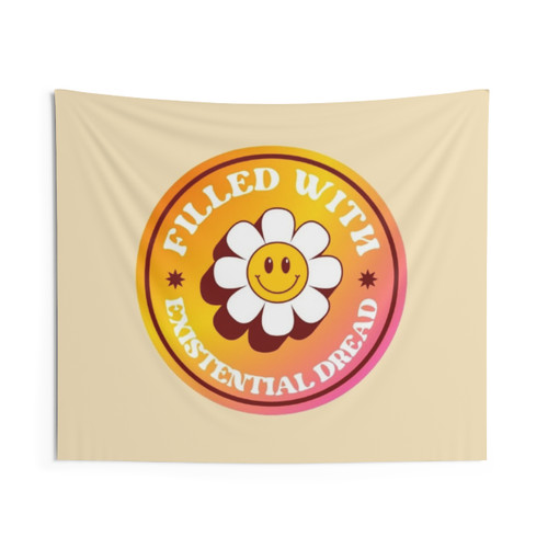 Existential Crisis Tapestry with Sarcastic, Cynical Design