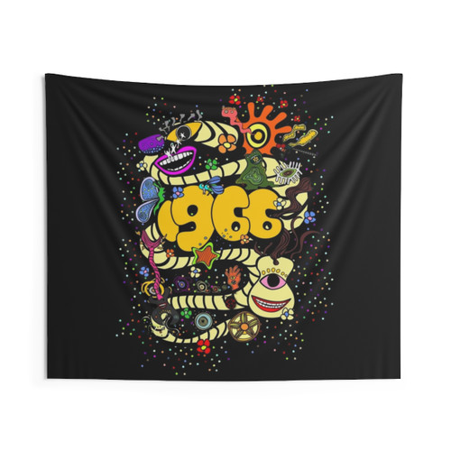 1966 Psychedelic Tapestry Wall Hanging