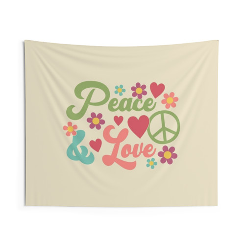 Boho Hippie Floral Print Tapestry
