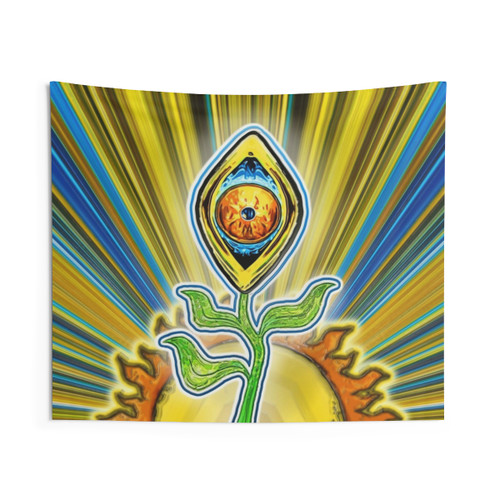 EyeBudSunnyBurst Psychedelic Tapestry