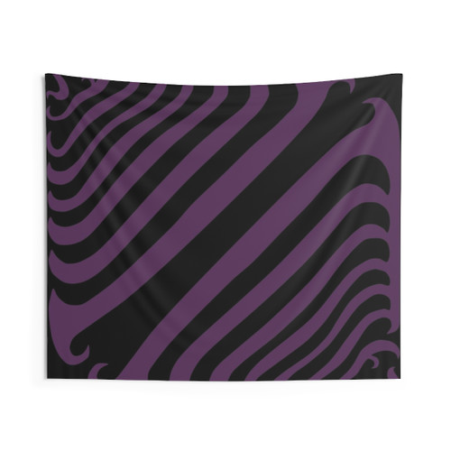 Lila Retro Hippie Pattern Tapestry