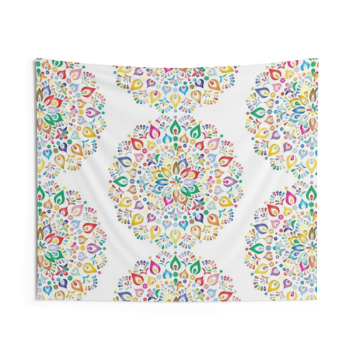 Colorful Mandala Tapestry - Boho Home Decor