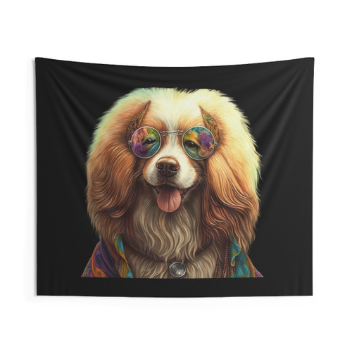 Hippie Dog Tapestry
