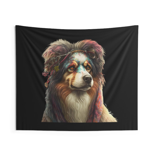 Hippie Dog Tapestry