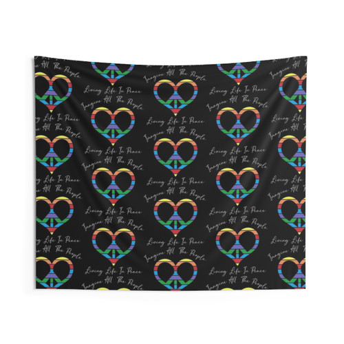 Hippie Flower Children Tapestry