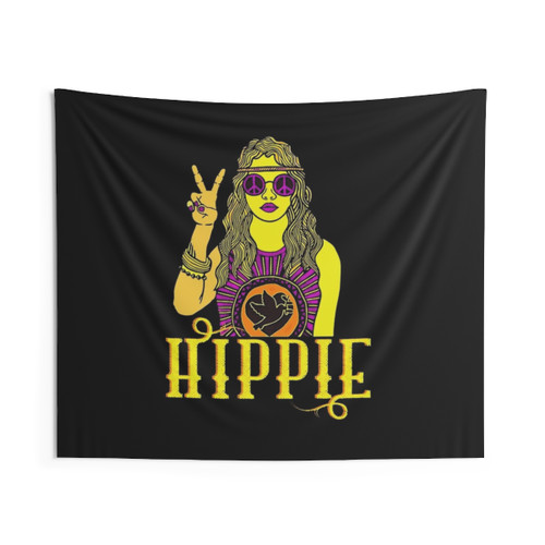 Hippie Love Heart Tapestry