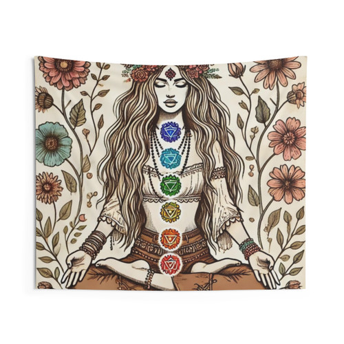 Boho Hippie Queen Tapestry Wall Hanging