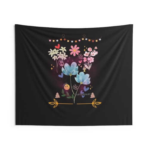 Hippie Loveheart Essential Tapestry