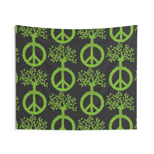 Peace Love Tree Hippie Tapestry