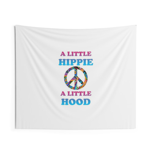 Vintage-Style Peace Symbol Tapestry