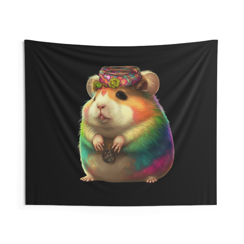 Hippie Hamster Tapestry