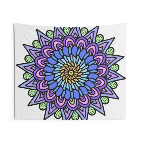 Vibrant Mandala Pattern Tapestry