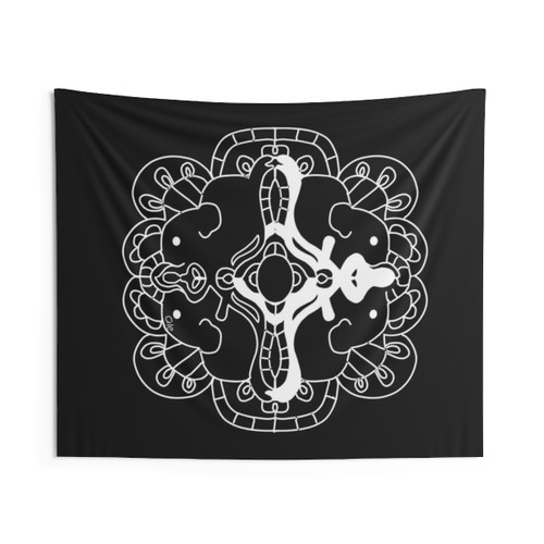 Mandala Elephant Tapestry Wall Hanging