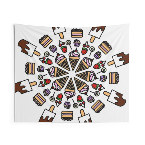 Colorful Sweet Mandala Tapestry
