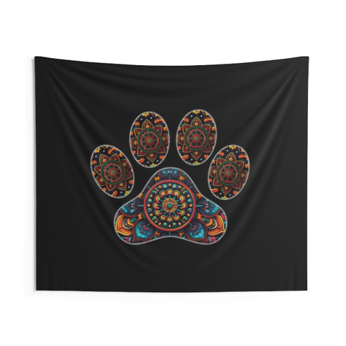 Mandala Paw Tapestry for Dog Lovers