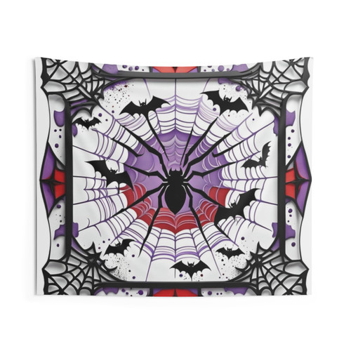 Gothic Spider Web Mandala Tapestry