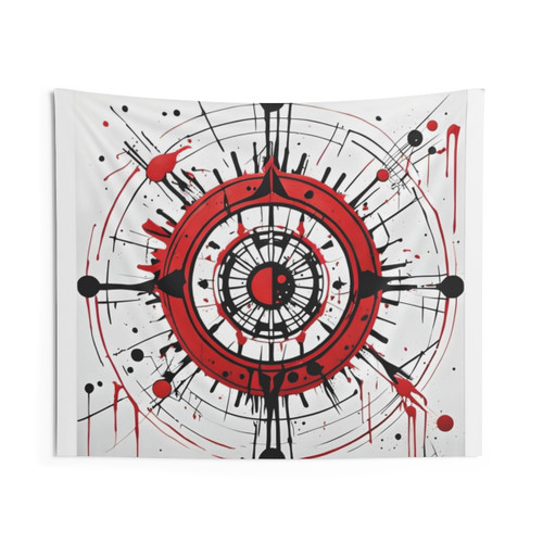Bloody Mandala Tapestry - Abstract Dark Art