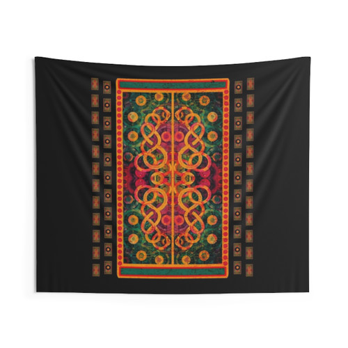 Vibrant Bohemian Mandala Tapestry