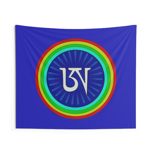 Tibetan Meditation Tapestry with Dzogchen Mandalas