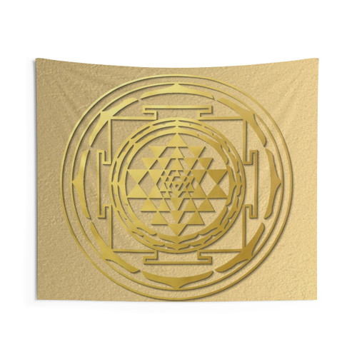 Sri Yantra Mandala Tapestry - Sacred Geometry Wall Hanging