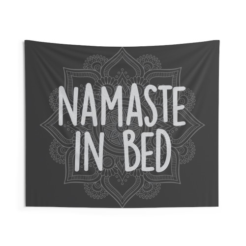 Namaste in Bed Yoga Tapestry