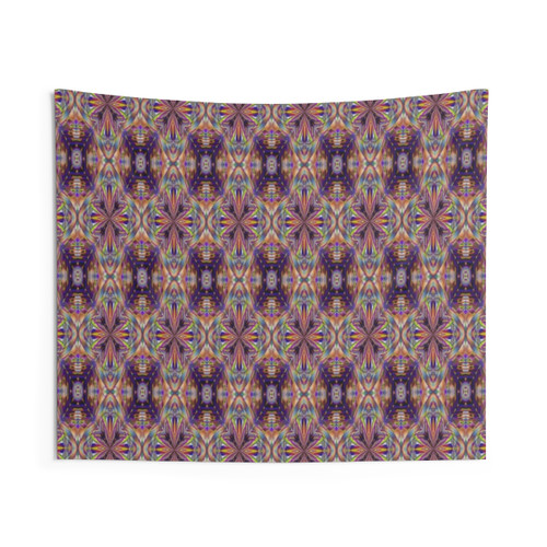 Pyramid Steps Tapestry - Fractal and Psychedelic Wall Hanging