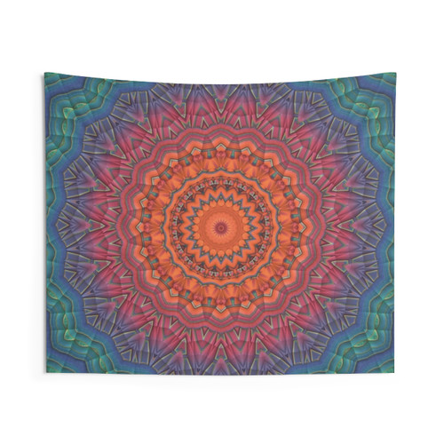 Mandala Tapestry - Circular Geometric Wall Hanging