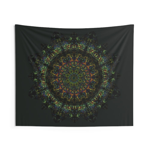 Fractal Mandala Tapestry - Psychedelic Wall Art