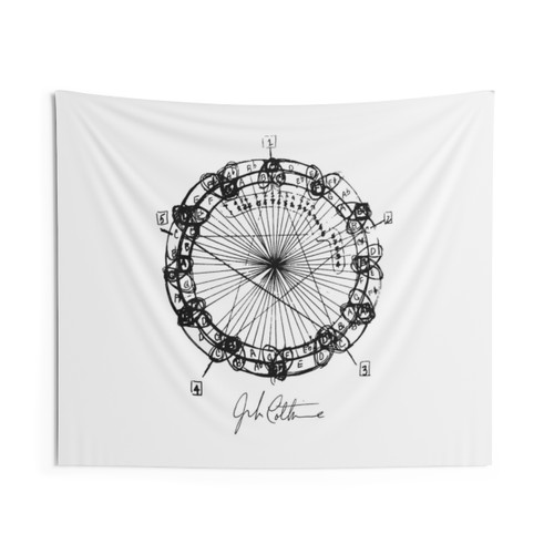 Coltrane Jazz Chord Changes Mandala Tapestry