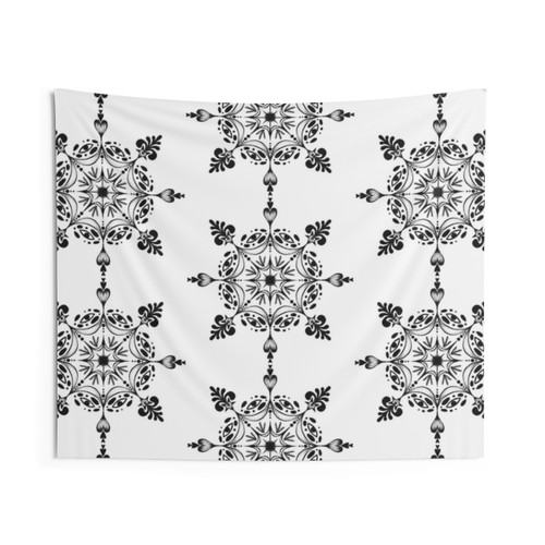 Mandala Drawing Ornament Heart Eye Tapestry