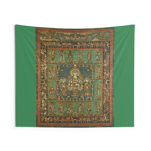 Restored Japanese Mandala Tapestry with Hannya Bosatsu