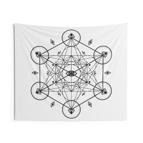 Metatron's Cube Geometry Wall Tapestry