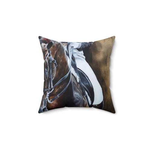 Dressage Horse Decorative Pillow