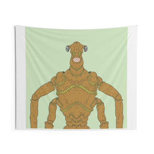 Ancient Twig Walker vintage nature tapestry wall hanging