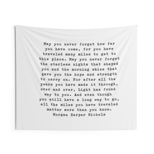 Morgan Harper Nichols Typewriter Style Quote Tapestry