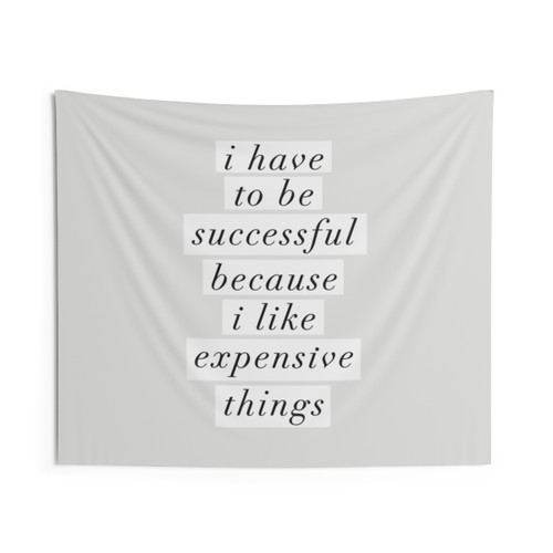 Inspirational Motivational Tapestry with Quote