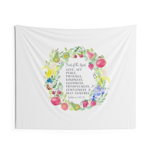The Fruit of the Spirit Watercolor Art Tapestry