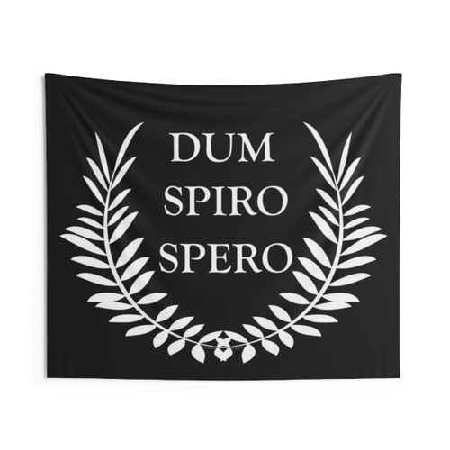 Dum Spiro Spero Latin Wisdom Tapestry