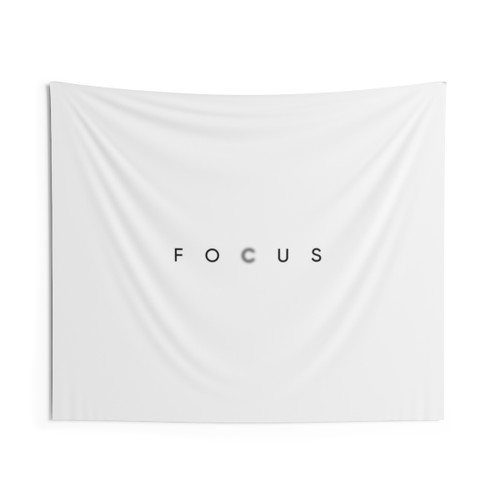 Focus Definition Motivational Tapestry Wall Art