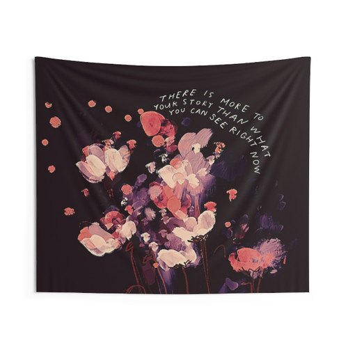 Inspirational Floral Tapestry by Morgan Harper Nichols