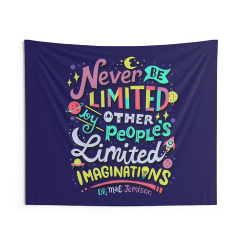 Inspirational Never Be Limited Tapestry