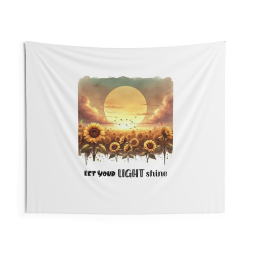 Sunflower Sunset Tapestry - Inspirational Wall Art