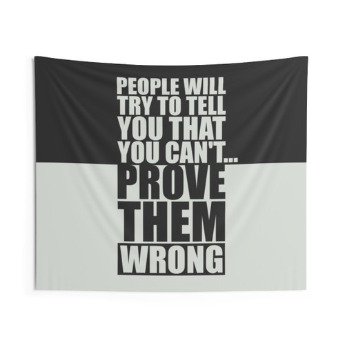 Gym Motivational Quotes Tapestry